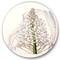 Designart - Vintage White Orchid I - Traditional Metal Circle Wall Art